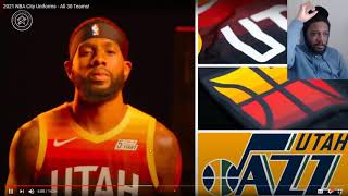 rEACTIONS TO nEW 2021 CITY NBA JERSEY!! these Uniforms are fire