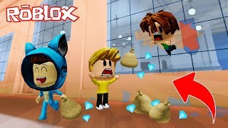 Llegaron Los Peores Ladrones De La Navidad Jailbreak Roblox Bebe Milo Vita Adri Amiwitos - escapamos del papa noel asesino santa navidad obby roblox