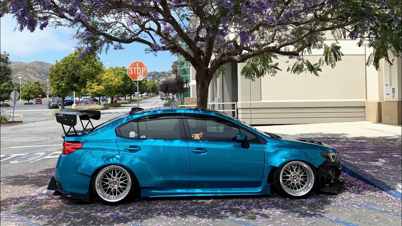 MAXING OUT CAMBER PLATES ON A 2016 SUBARU WRX!!*AIRLIFT BAGGED SUBI