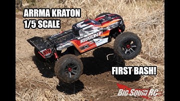 ARRMA Kraton 8s 1/5th Scale First Bash!