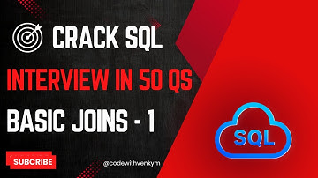 Crack SQL Interviews | Part 6 | BASIC JOINS -1 Statements Explained with 50 LeetCode Questions | SQL
