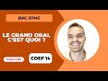 Le droulement du grand oral  bac stmg