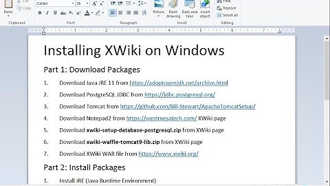 Installing XWiki on Windows