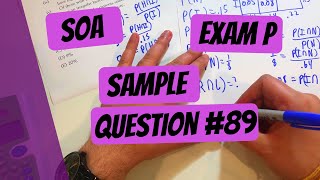 Exam P #89 | SOA Sample Questions