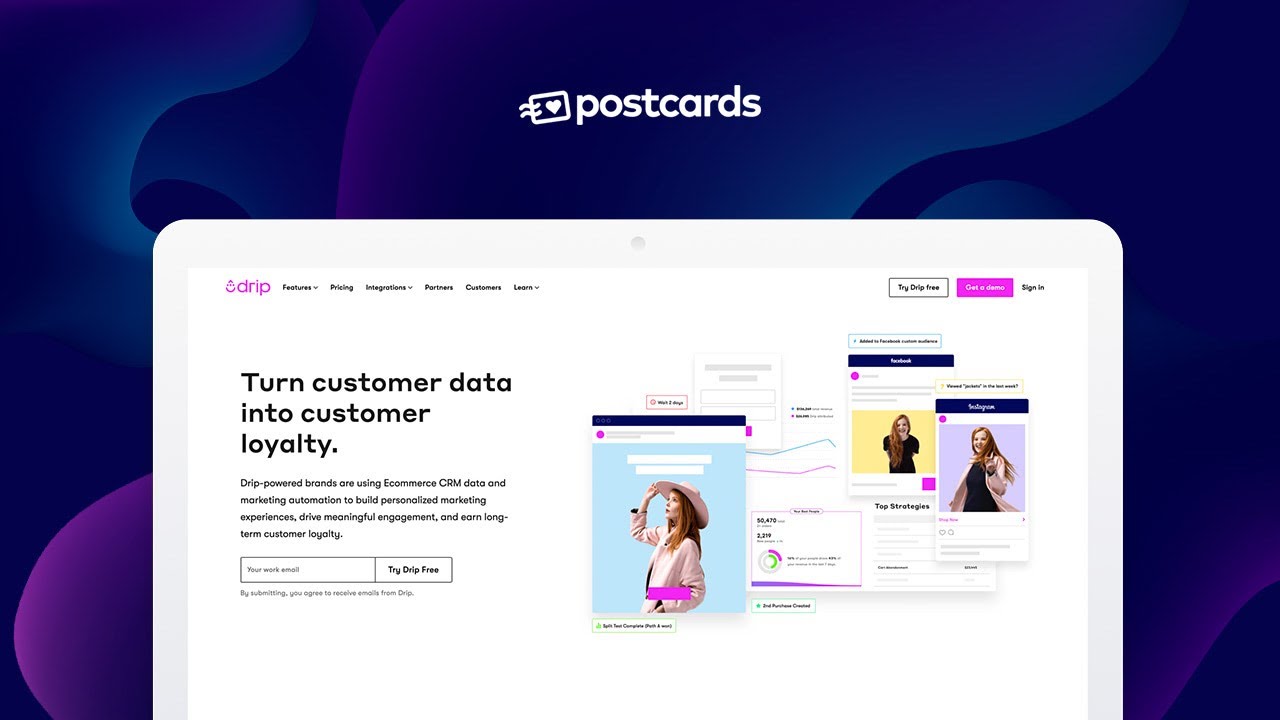 Create a Custom Email Newsletter in Drip Using a Postcards Template -  YouTube