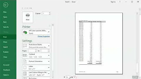 Printing Selected Rows or Columns on Every Page of an Excel Worksheet