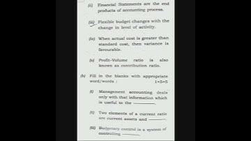 Management Accounting question paper#youtube#shorts#like#share