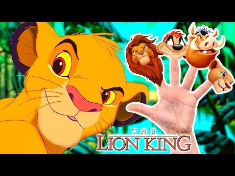 ★ The LION KING Finger Family ★ Daddy Finger Nursery Rhyme Song by ANIMALSKETCH ★