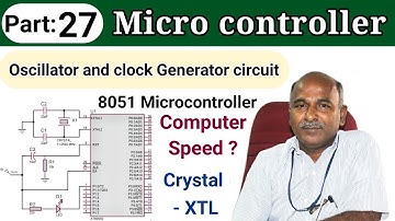 8051 Pin Oscillator and clock generator circuit in tamil