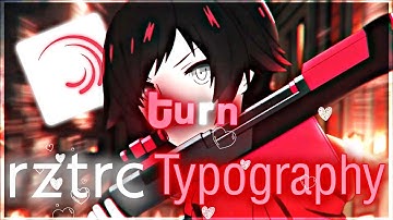 Typography Like @rztrc💕 | Alight Motion AMV Tutorial