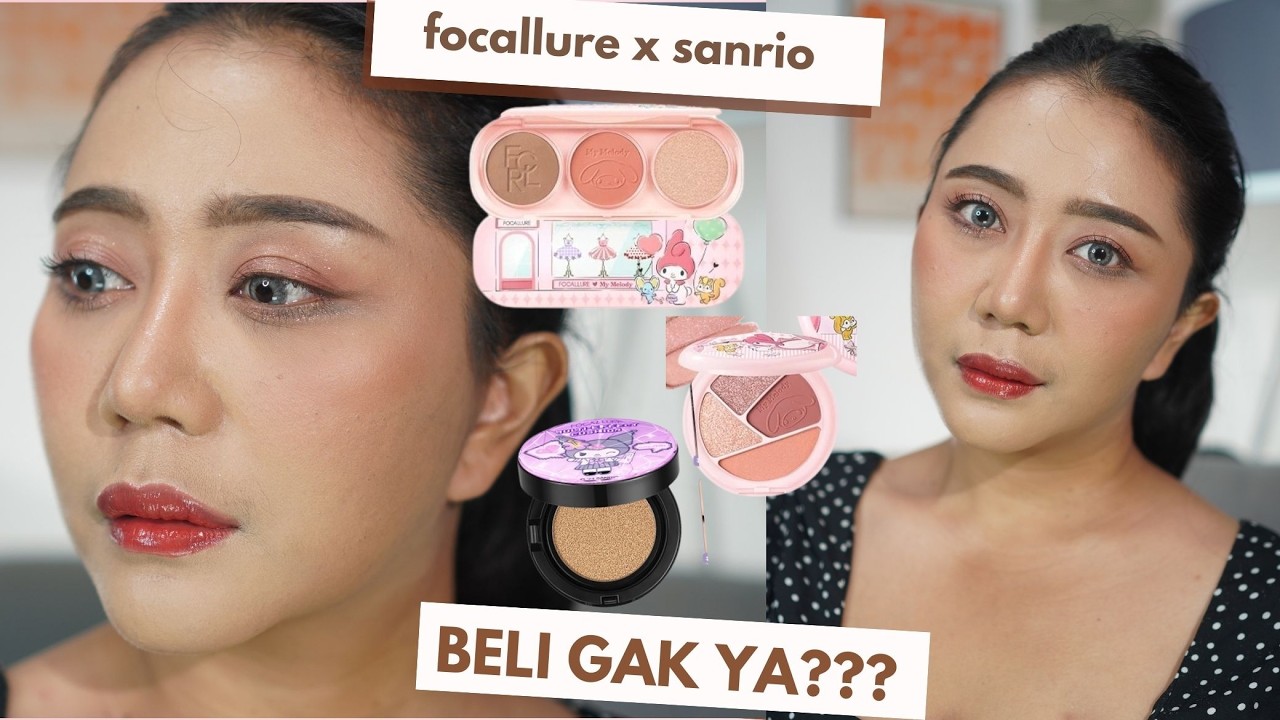 REVIEW JUJUR MAKEUP FOCALLURE X SANRIO (LUCU AJA ATAU BAGUS?)