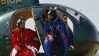 Skydiver Jumps Without Parachute