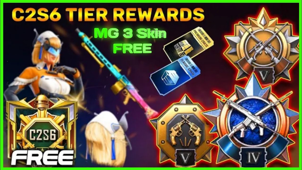 OMG😱 C256 TIER REWARDS  | FREE MG3 SKIN | C256 GOLD TIER OUTFIT | CYCLE 2 SEASON 6 | ROYAL PASS M11,