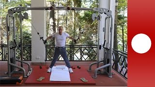 Poutine et Medvedev font de la musculation ensemble