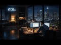 High-Rise Office at 2AM 🌃 Calm Night Office Ambience for Deep Focus, Anxiety Relief &amp; Sleep