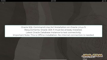 Oracle SQLcl 24.1 Installation on Oracle Linux 9 and connect to Oracle Database 23c FREE