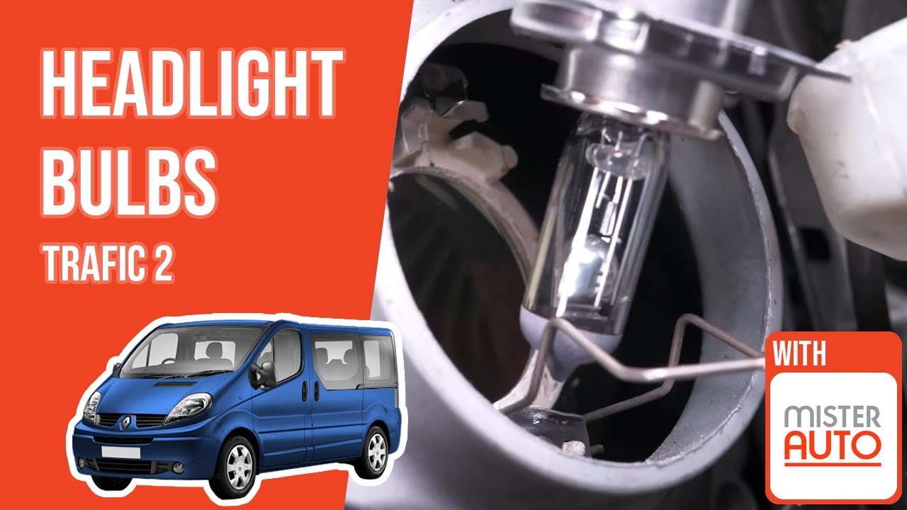 How to replace the headlight bulbs Trafic 2 💡 