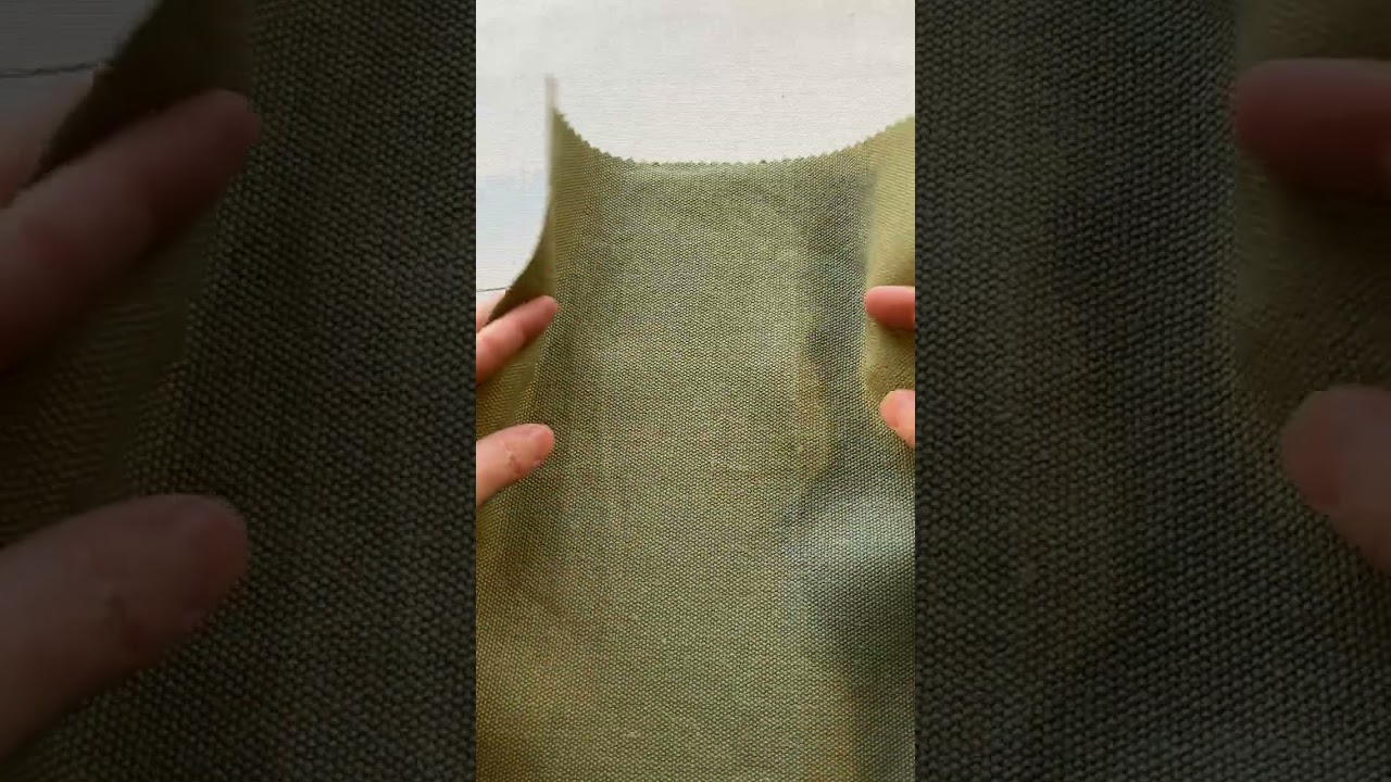 16.5 Oz 100% Hemp Canvas Olive | Very Heavyweight Canvas Fabric | Home Decor Fabric | 58" Wide
