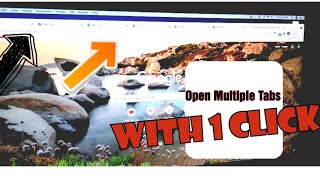 How to open Multiple Tab in Google Chrome at a same time with 1 click
