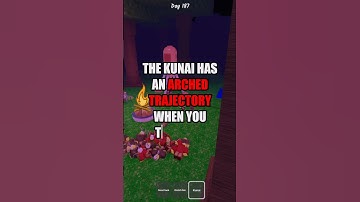 Bros Kunai Skills on Roblox 99 Nights in the Forest