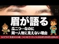【眉が語る】瓜二つ…なのに、同一人物に見えない理由