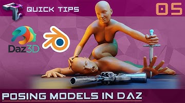 QUICK TIPS | Posing Models In DAZ (+ Blender Importing)