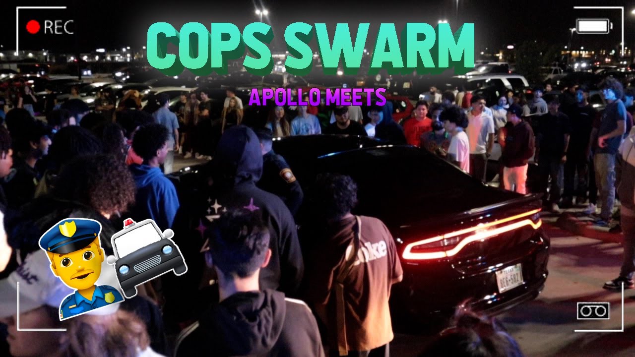 Cops swarm Apollo Meets in HTX - watch the CRAZY car meet! - YouTube
