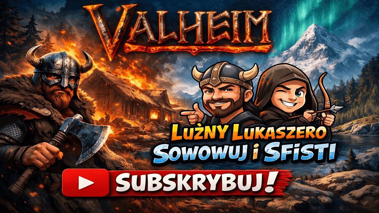 Saga Wikingów #3 - Polowanie na Trolle i Niedźwiedzie 🔴#nażywo  #valheim / @sowowuj @Sfisti