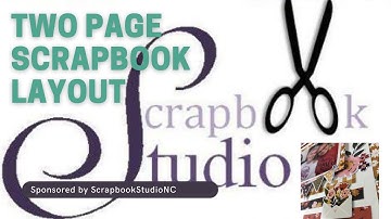 Two Page Scrapbook Layout Process Video using Branding Strips in Collaboration with ScrapbookStudio