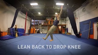 Famous Slackline Tricks #9 - Lean to drop knee Wealth
