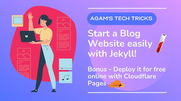 Start a Blog website easily with Jekyll! and deploy online for free with Cloudflare Pages!