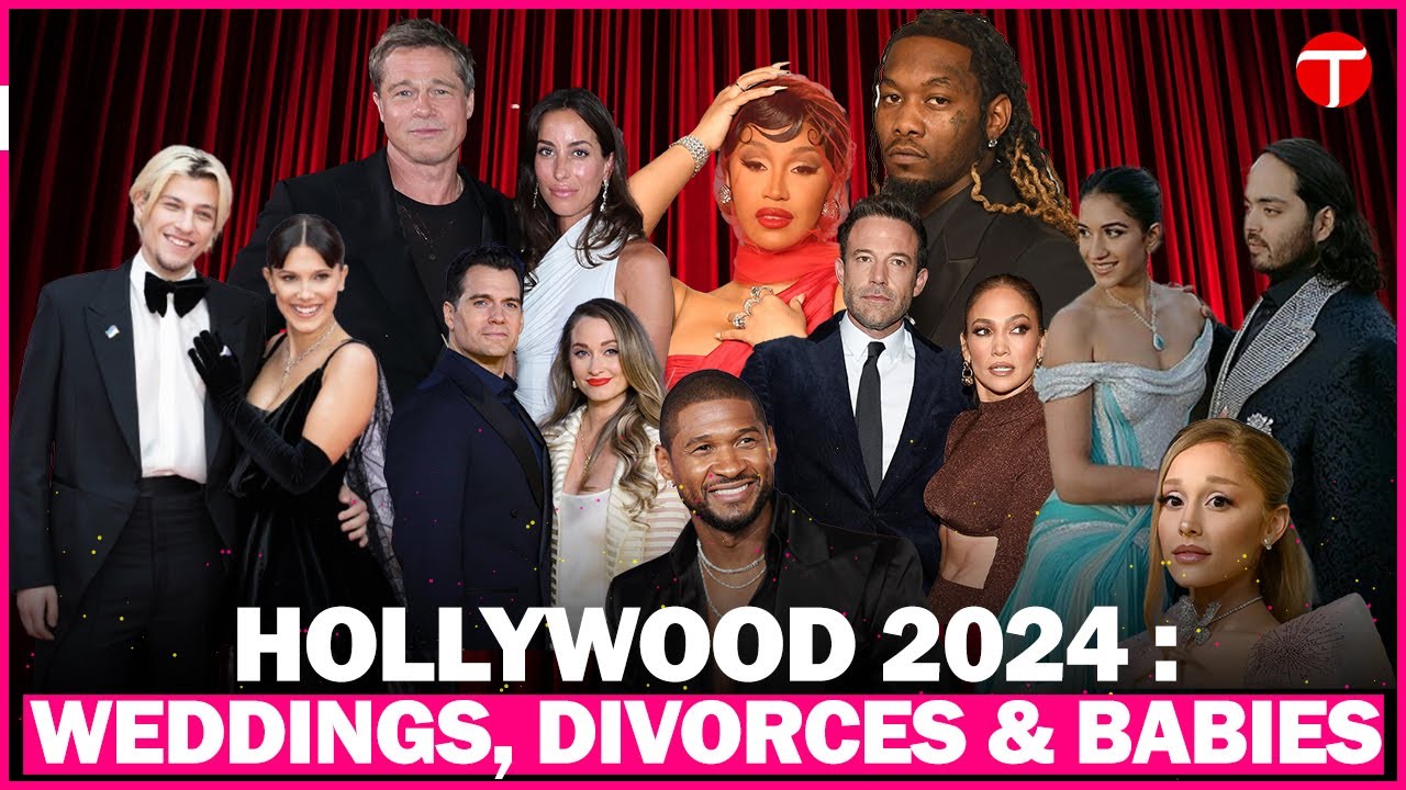 2024 in Hollywood: Weddings, Babies, and Big Splits - YouTube