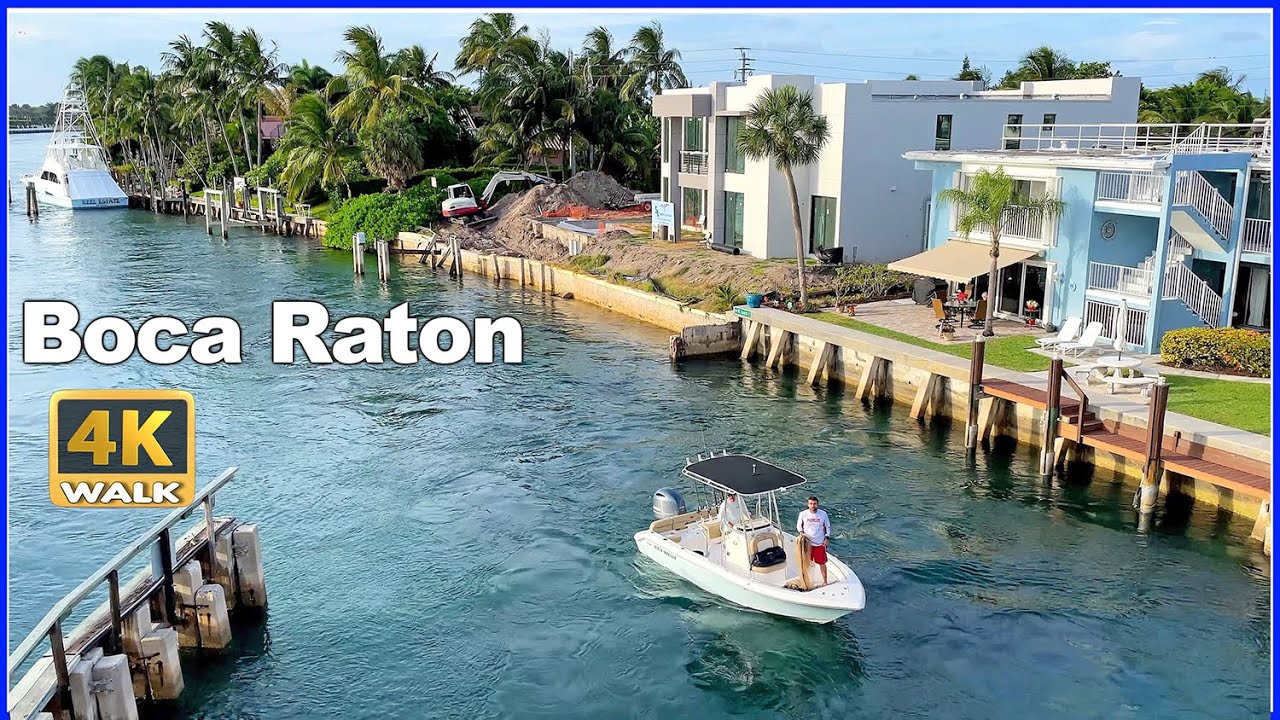 【4K】WALK Boca RATON Florida USA Travel vlog FL 4k video - YouTube