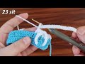 Wow! Very Easy! 3D Super how to make eye catching crochet Everyone who saw it loved it Muhteşem