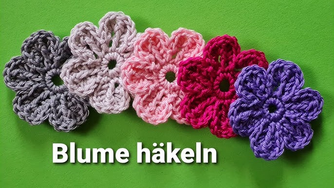 Häkelanleitung Sonnenblume, Schritt für Schritt, für Anfänger, Blumendeko diy