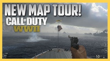 COD WW2 New Map Tour! U.S.S. Texas, Gustav Canon, London Docks & More! | Swiftor