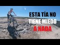 Enseando a una amiga a hacer bajadas mtb  leire btt