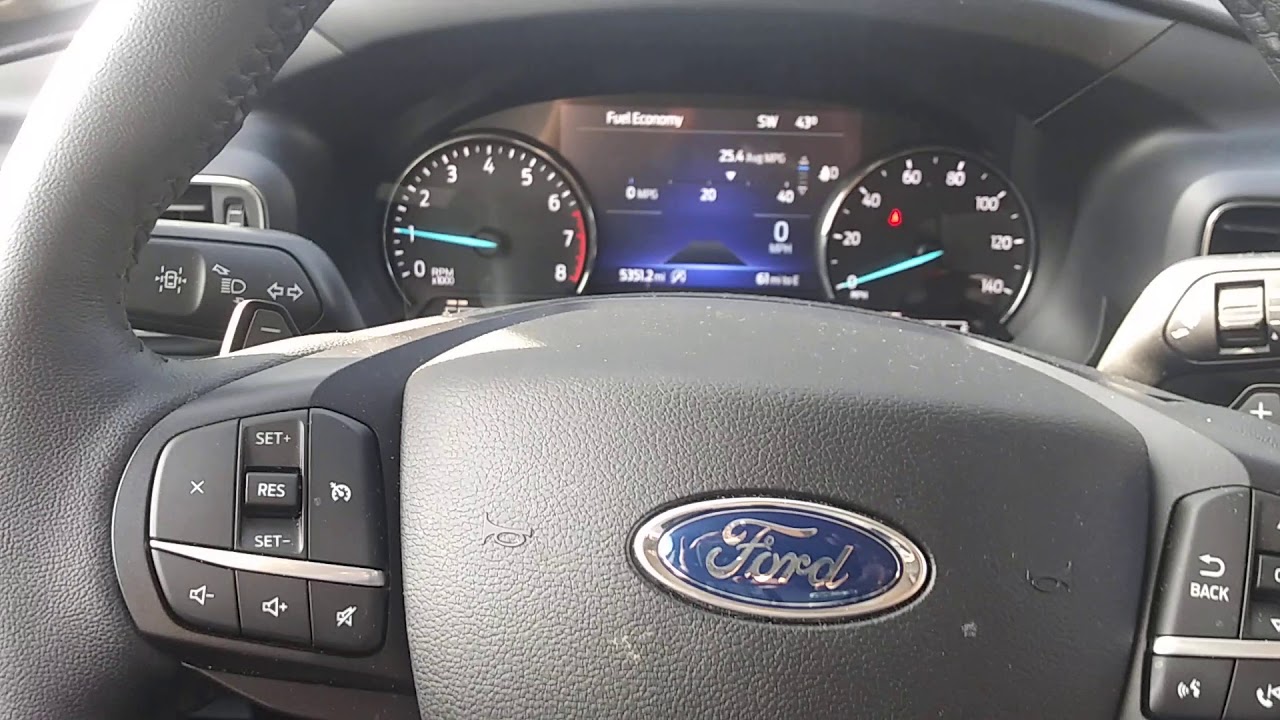 2020 Ford Explorer How to Reset Oil Life - YouTube