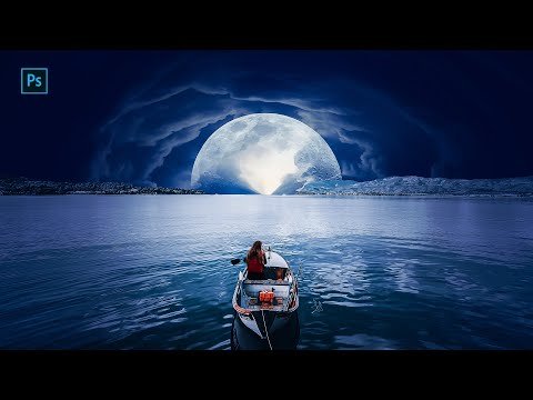 The Moon Portal | Photo Manipulation in Photoshop ( EASY STEPS )