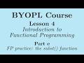 [BYOPL:L4e] Functional programming practice: designing and implementing the subst() function