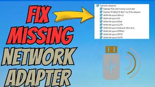 How to Fix Network Adapter Not Showing in Device Manager | WiFi Adapter Missing Fix