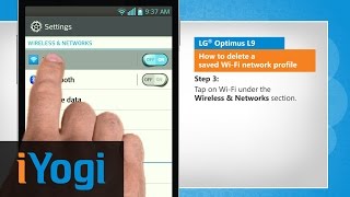 How to delete a saved Wi-Fi network profile in LG® Optimus L9 :Tutorial screenshot 1