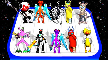 Merge Master Poppy Playtime Monster - Rainbow Friend vs Blue Monster, Poppy Playtime chapter 3 Merge