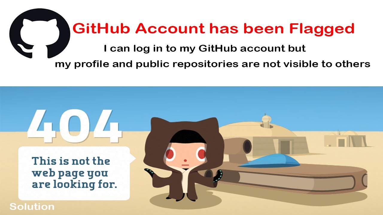 I can log in to my GitHub account but my profile and public ...