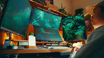 My Clean and Productive Hybrid Desk Setup