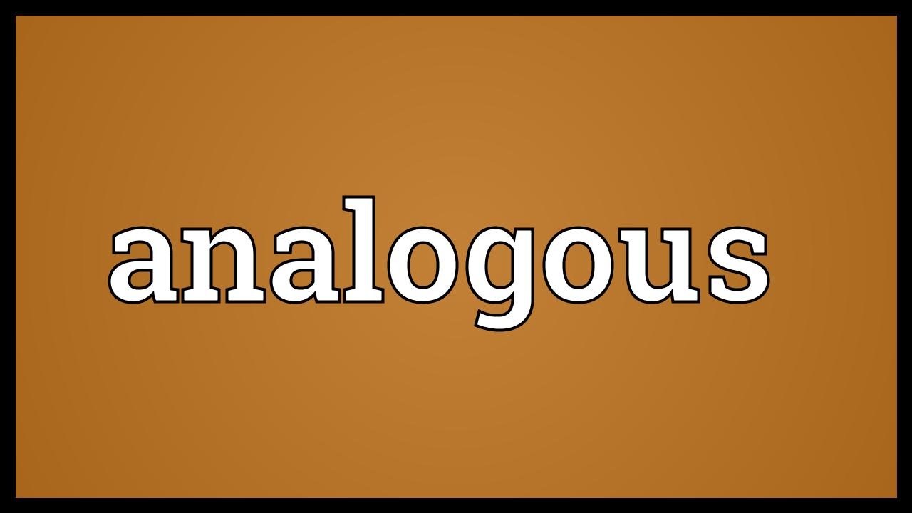 Analogous Meaning YouTube analogous-meaning-youtube