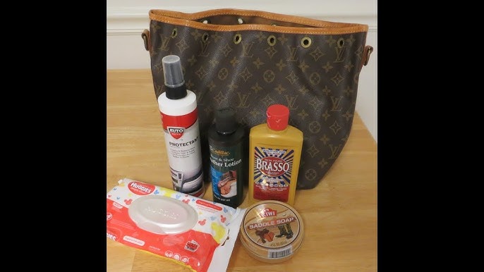 BEFORE AND AFTER How to Clean the Canvas on My Louis Vuitton Handbag ​⁠#diy  #howto 