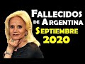 Figuras Fallecidas de Argentina en Septiembre del 2020.