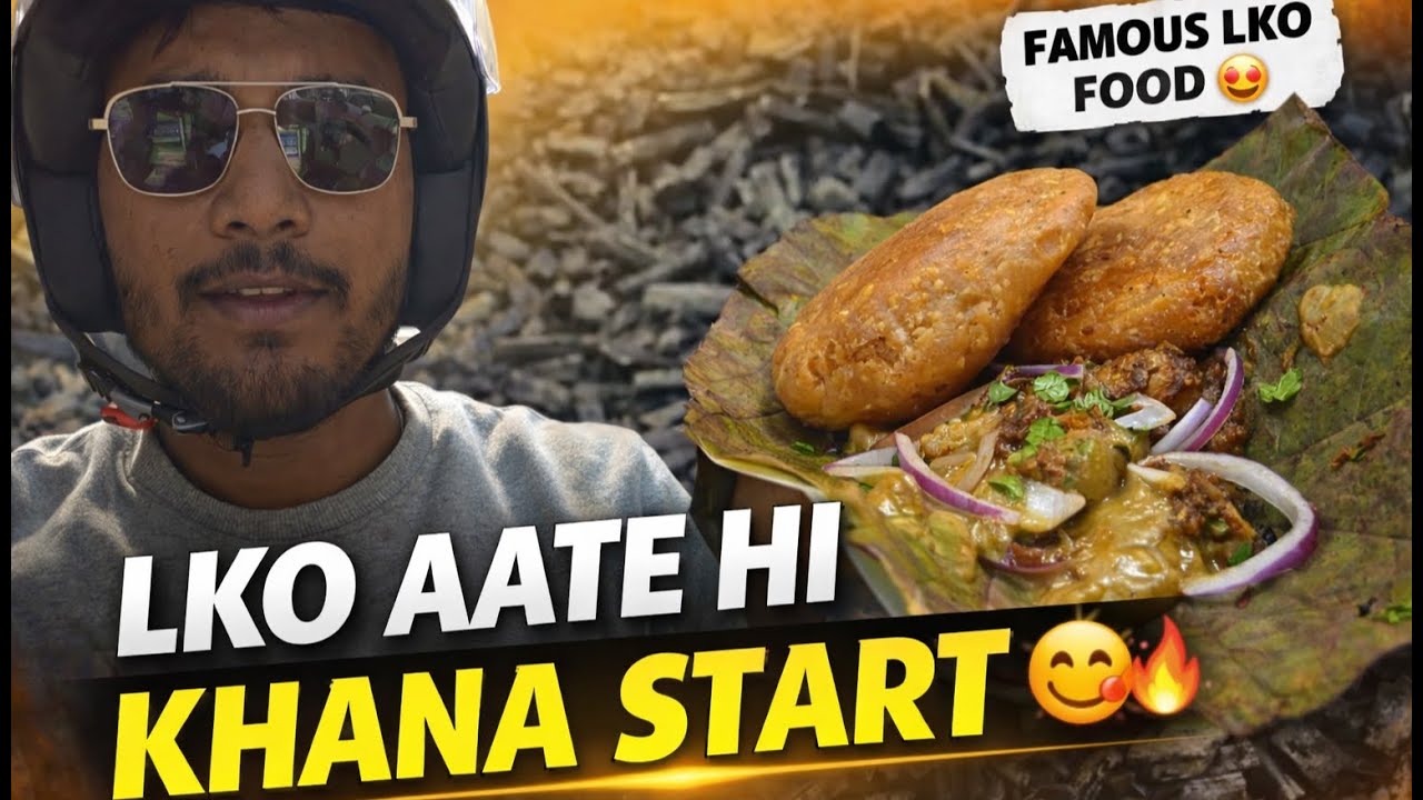 LKO Aate Hi Khana Start 😋 | Kabab Paratha + Durga Khasta | Daily Vlog