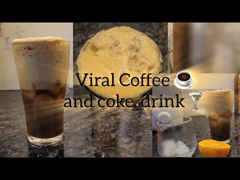 Viral trending coffee ☕️ and coke drink ||coffee 🍸 ||coke ||viral instagram drink 🍸